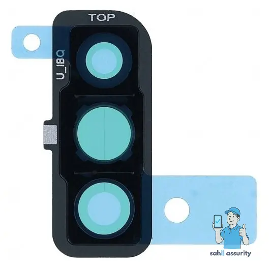 Camera Lens Glass with Frame for Samsung Galaxy A50 Black thumbnail